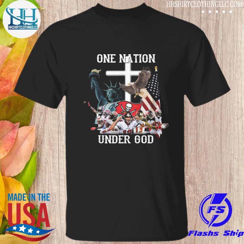 Tampa Bay Buccaneers one nation under god American flag shirt