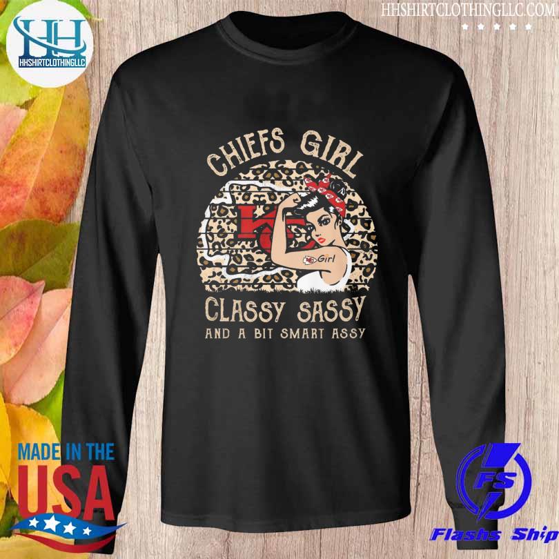 Kansas City Chiefs Girl Classy Sassy A Bit Smart Assy Vintage T-Shirt - T- shirts Low Price