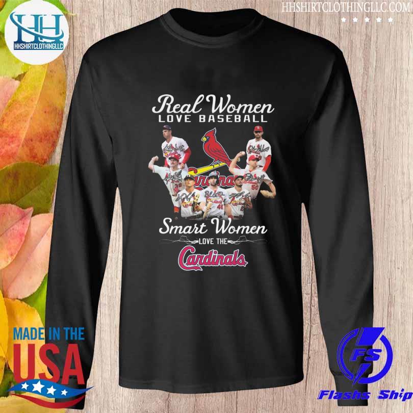 Real Women Love Football Smart Women Love The St Louis Cardinals Heart  shirt, hoodie, sweater, long sleeve and tank top