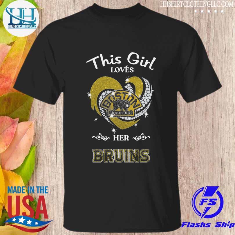 This girl loves her Boston Bruins hearts 2023 shirt