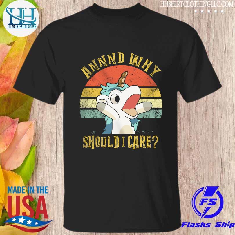 Unicorn annnnd why should I care vintage shirt