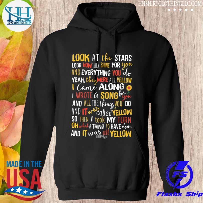 Yellow song lyrics sunflower s hoodie den