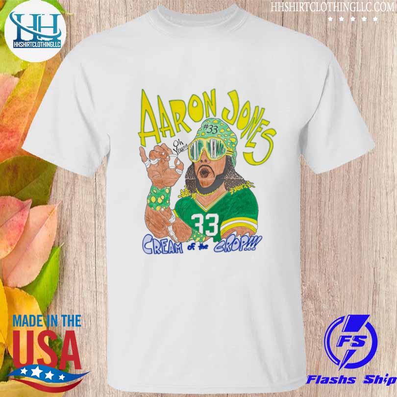 Aaron Jones 33 cream of the crop shirt, hoodie, sweater, long