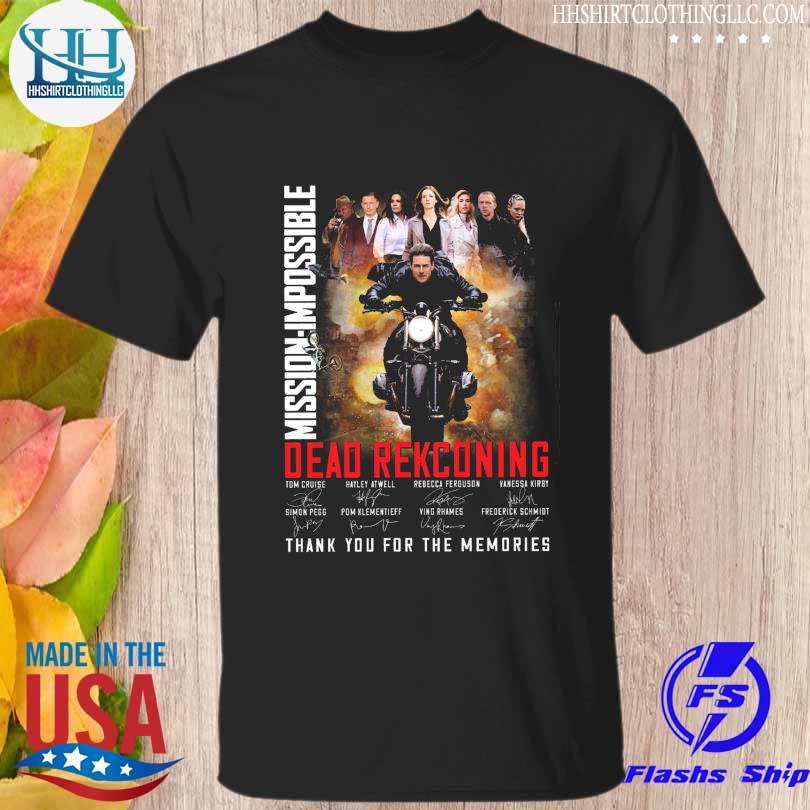 Mission impossible 2023 thank you for the memories signatures shirt