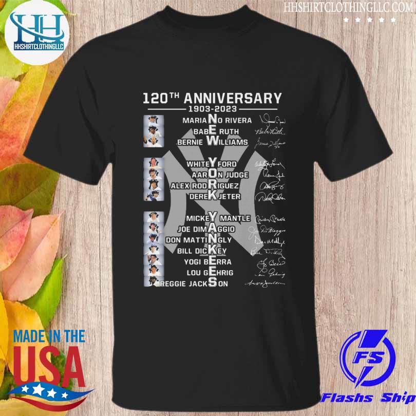 Official yankees 1903 2023 120th anniversary shirt, hoodie, sweatshirt for  men and women