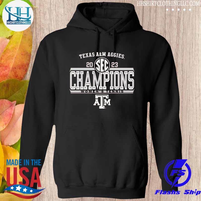 Texas A&M Aggies Blue 84 2023 SEC Women's Tennis Regular Season Champions T-Shirt hoodie den