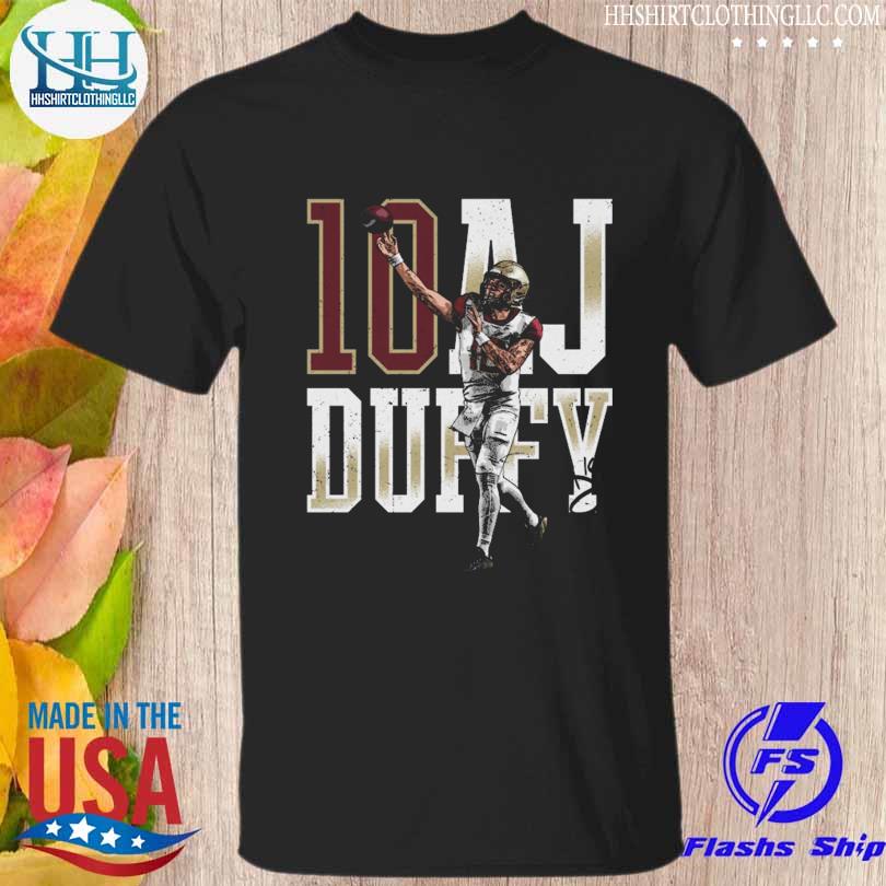 10 aj duffy college player signature shirt