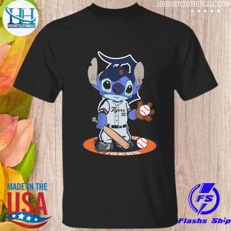 Baby Stitch Detroit Tigers baseball logo 2023 shirt