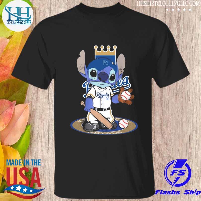 Baby Stitch Kansas City Royals baseball logo 2023 shirt