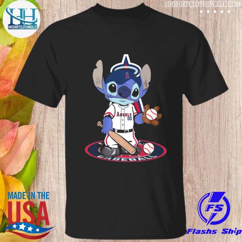 Baby Stitch Los Angeles Angels baseball logo 2023 shirt