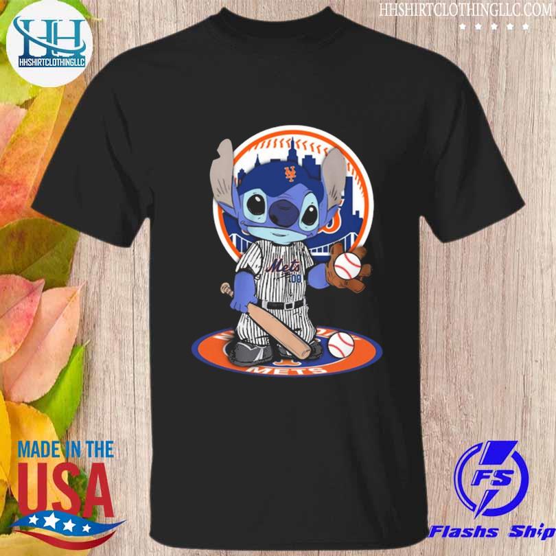 Baby Stitch New York Mets baseball logo 2023 shirt