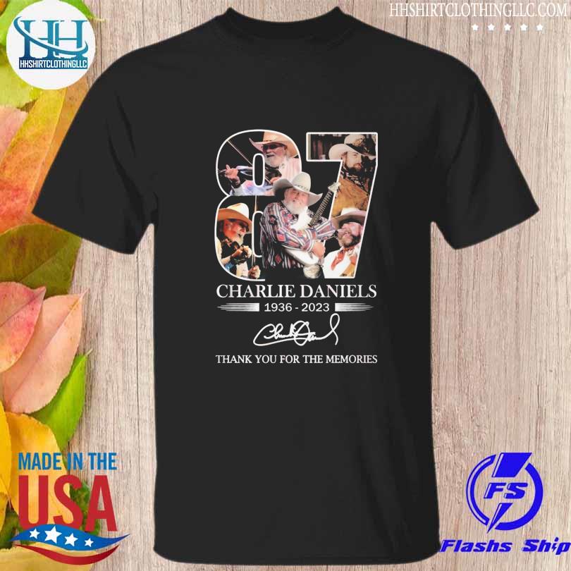 Charlie daniels 1936 2023 thank you for the memories shirt