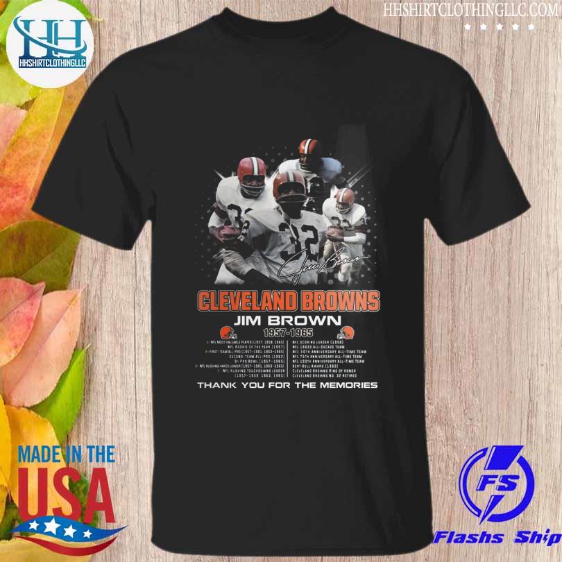 Cleveland Browns Jim Brown 1957 1965 thank You for the memories shirt