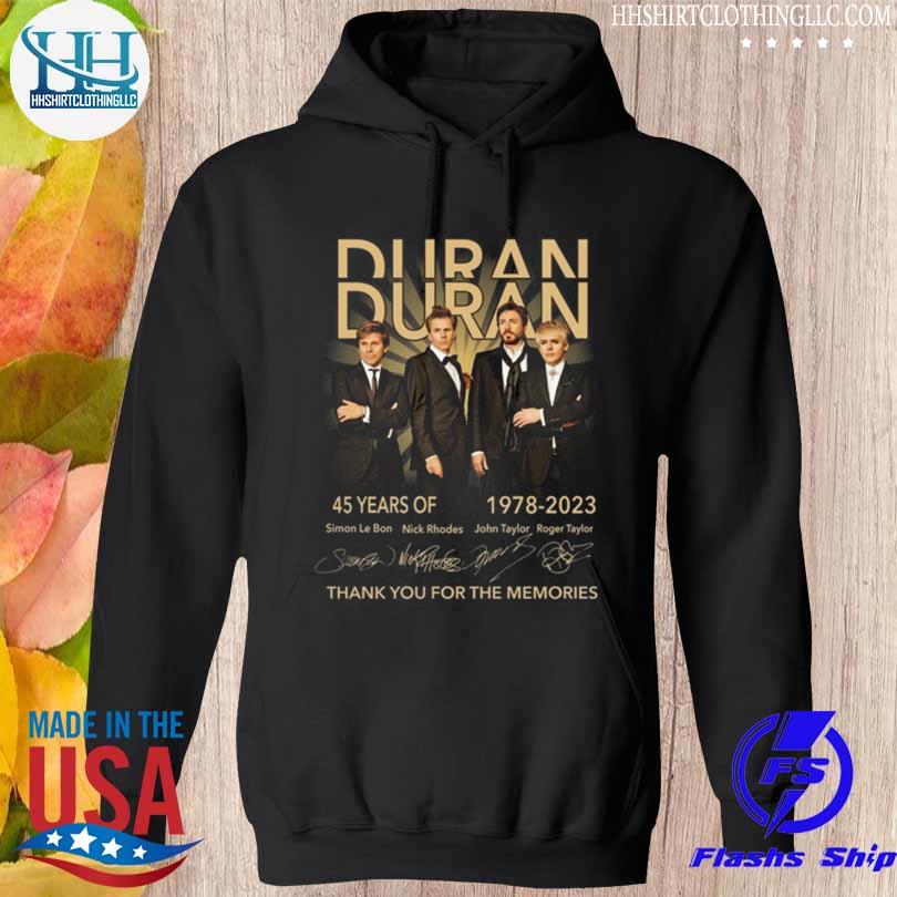 Duran thank you for the memories s hoodie den