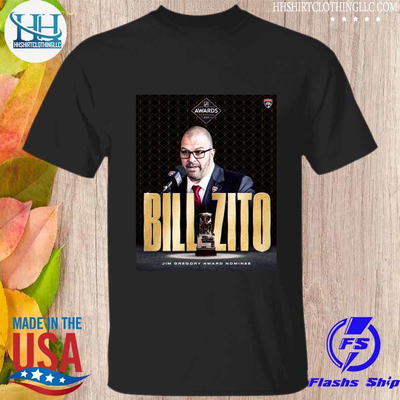 Florida panthers bill zito jim gregory award nominee 2023 stanley cup playoffs shirt