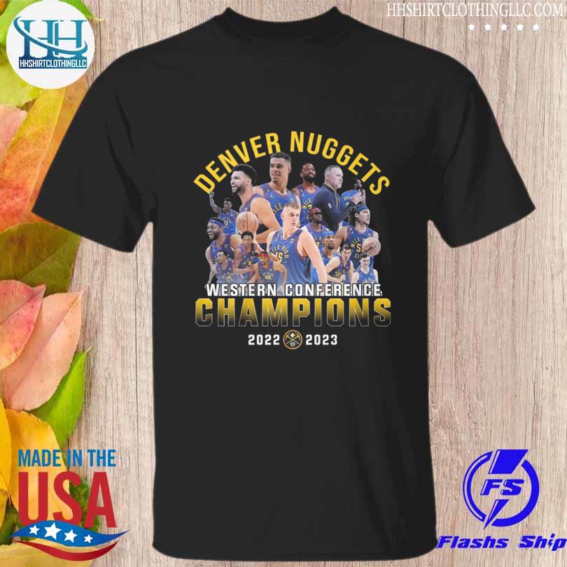 Funny denver nuggets western conference champions 2022 2023 denver nuggets shirt