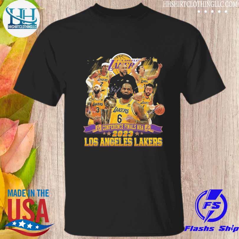 Funny los angeles lakers conference finals nba los angeles lakers signatures 2023 shirt
