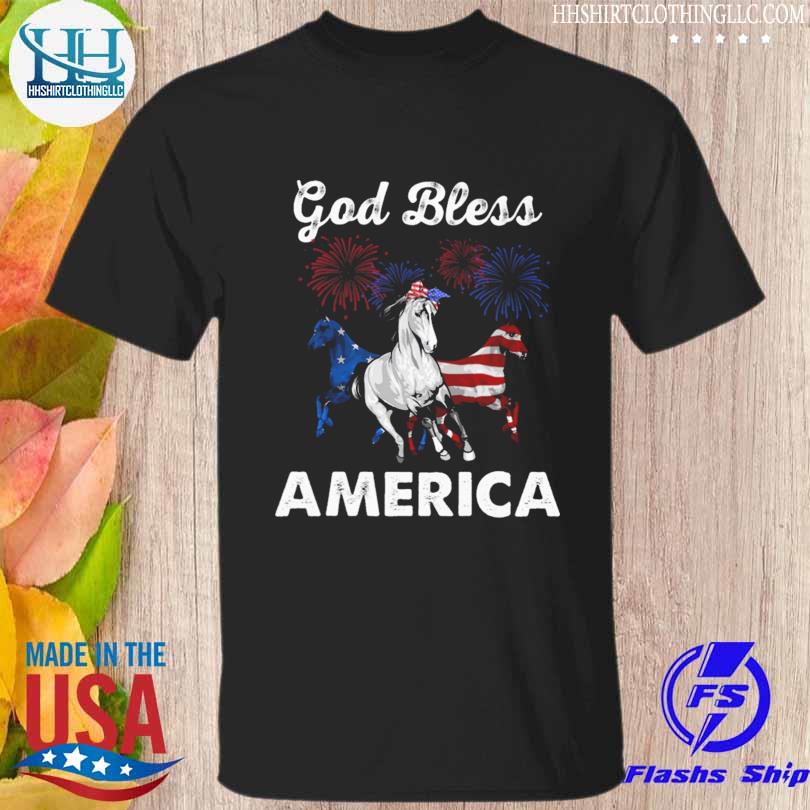 Happy god bless horse American 2023 shirt