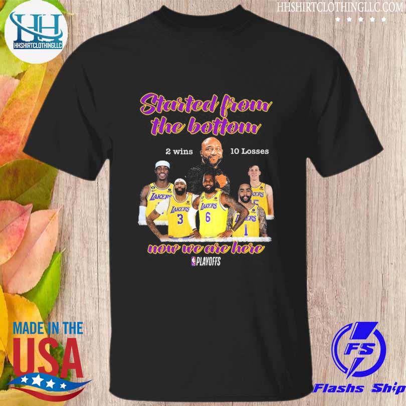 Kerith burke started from the bottom 2 wins 10 losses now we are here shirt