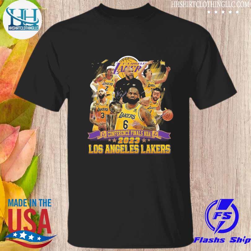 Los angeles lakers conference finals nba los angeles lakers signatures shirt
