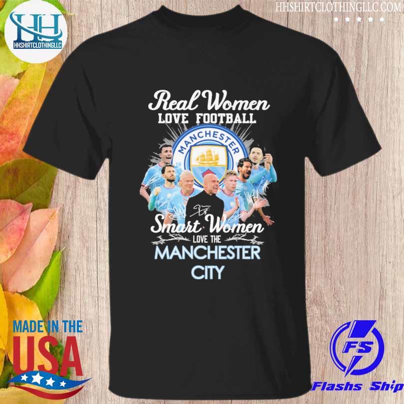Real Women love Football Smart Women love the Manchester City 2023 signatures shirt