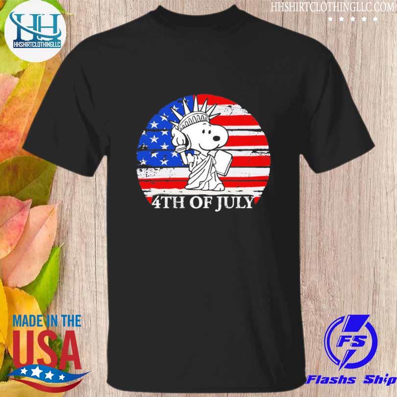 Snoopy happy 4th of july American flag 2023 shirt