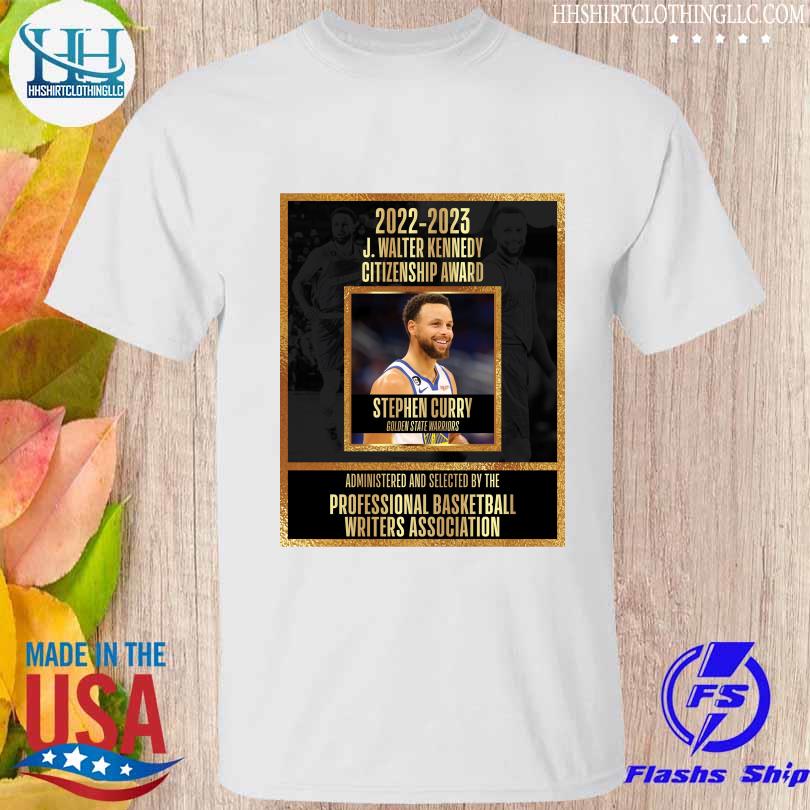 Stephen curry has won the professional basketball writers association's 2023 shirt