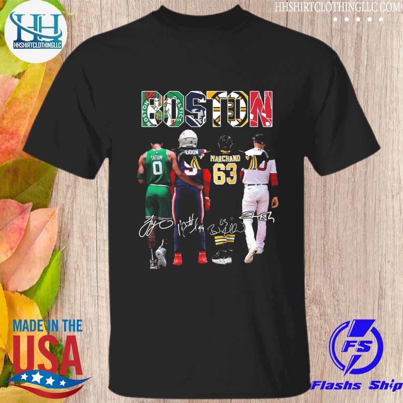 Tatum Iddon Marchand Boston signatures shirt