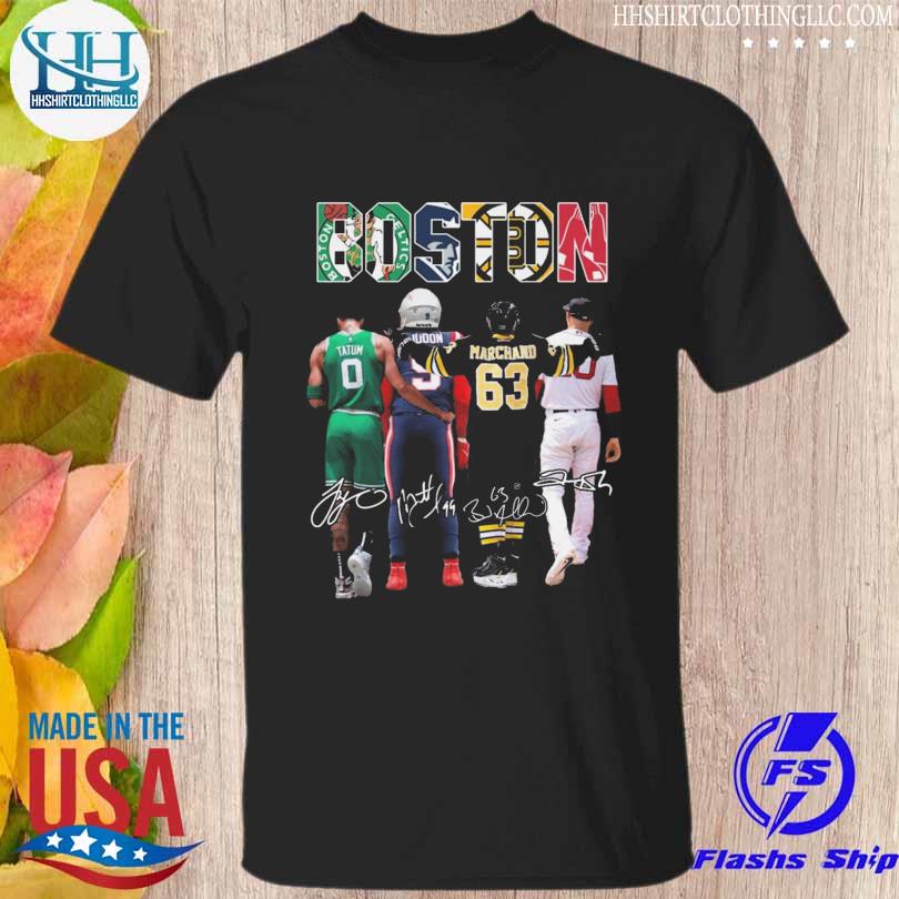 Tatum marchand boston celtics new england Patriots boston bruins and boston red sox signatures 2023 shirt