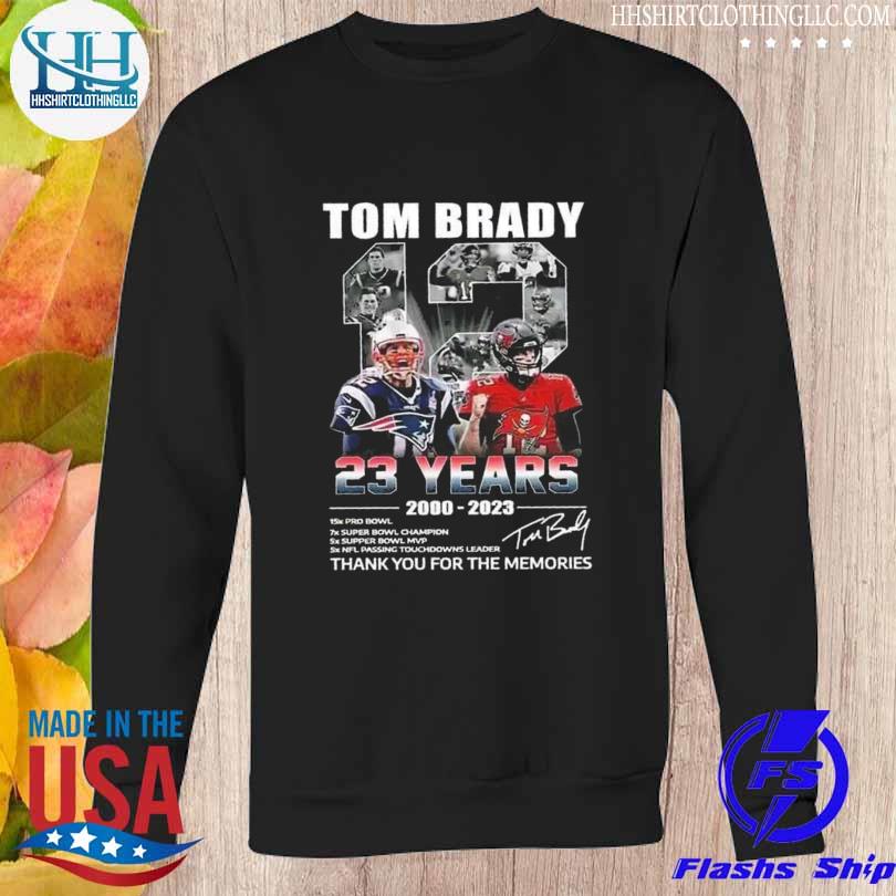 Funny Tom Brady 23 years 2000 2023 thank you legend signature