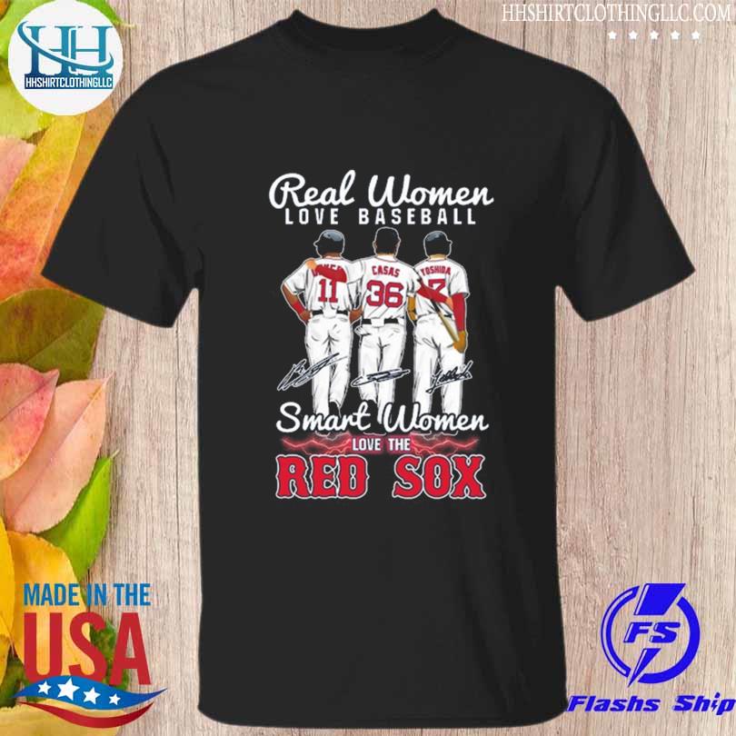 Real Women love Baseball smart women love the Red Sox 2023 shirt