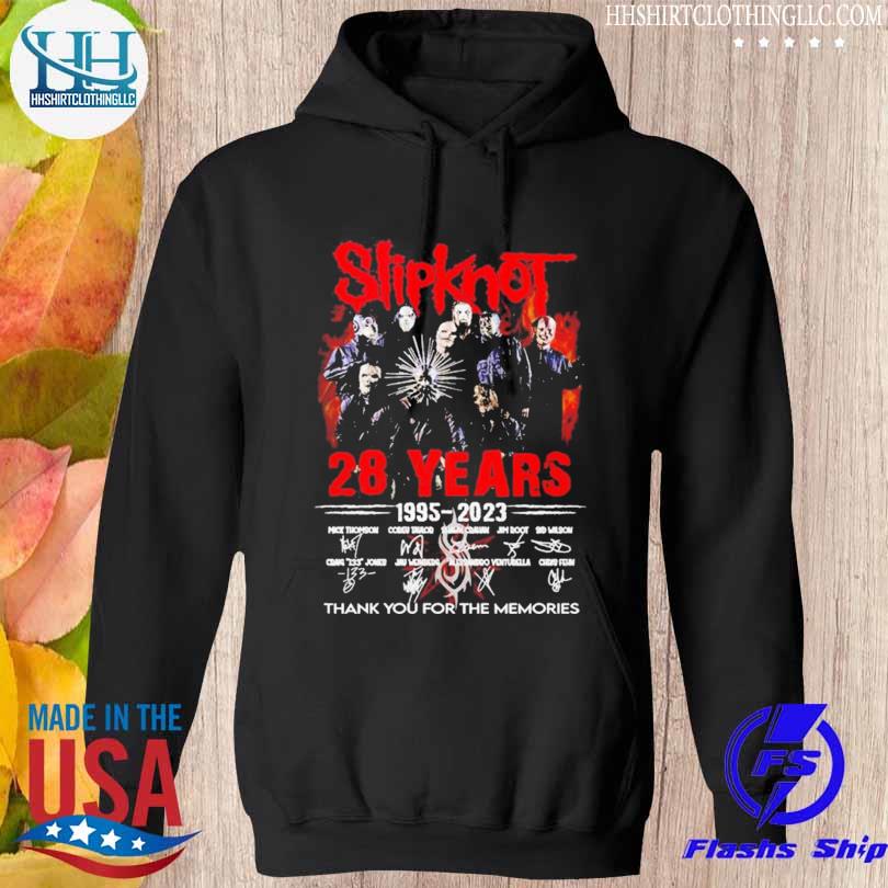 Slipknot 28 years 19952023 thank you for the memories 2023 s hoodie den