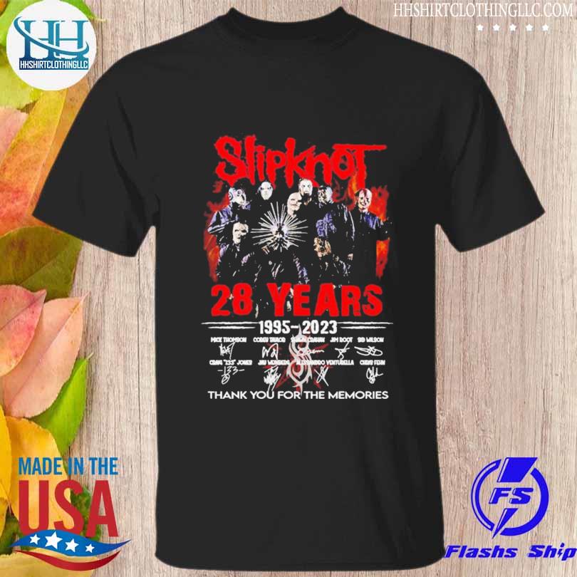 Slipknot 28 years 19952023 thank you for the memories 2023 shirt