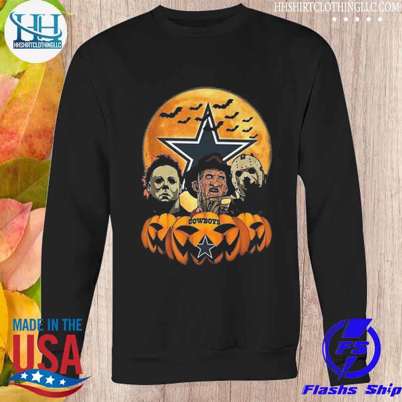 Dallas Cowboys Michael Myers and Freddy Krueger and Jason Voorhees Pumpkin  Halloween shirt - Trend T Shirt Store Online