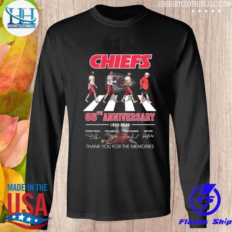 Official 65 Anniversay 1959-2024 Kansas City Chiefs Thank You For The  Memories Shirt, hoodie, sweater, long sleeve and tank top