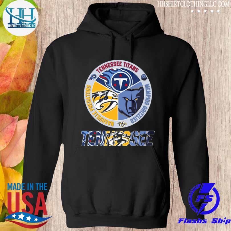 Nashville predators tennessee titans memphis grizzlies 2023 shirt, hoodie,  sweater, long sleeve and tank top