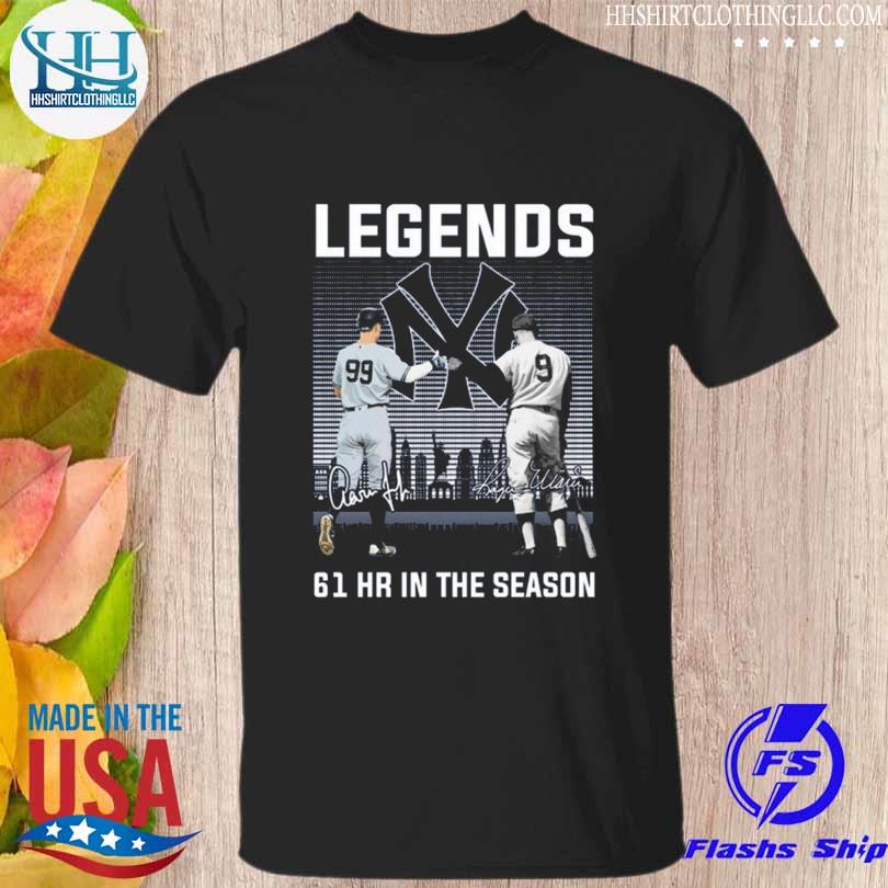 New York Yankees legends 61 Hr in the season signatures shirt