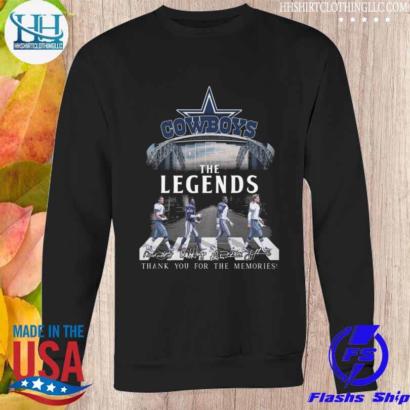 Dallas Cowboys The Legends Abbey Road Thank You For The Memories Signatures  shirt, hoodie, sweater, long sleeve and tank top