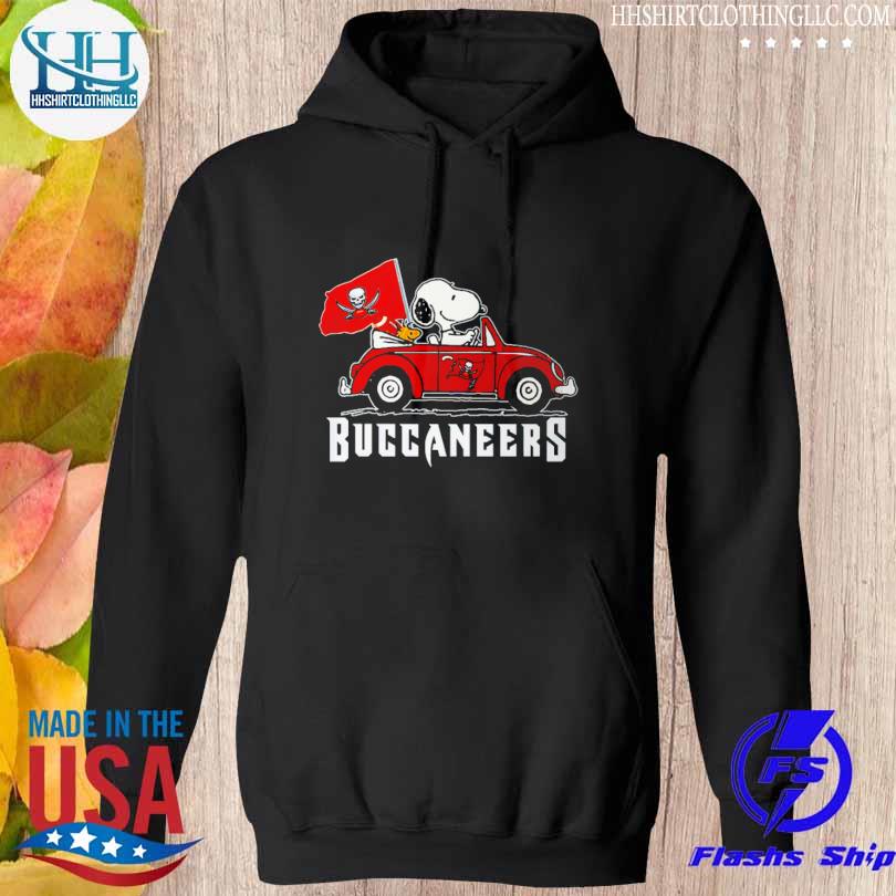 Snoopy and Woodstock drive Car Buccaneers football shirt, hoodie,  longsleeve, sweatshirt, v-neck tee