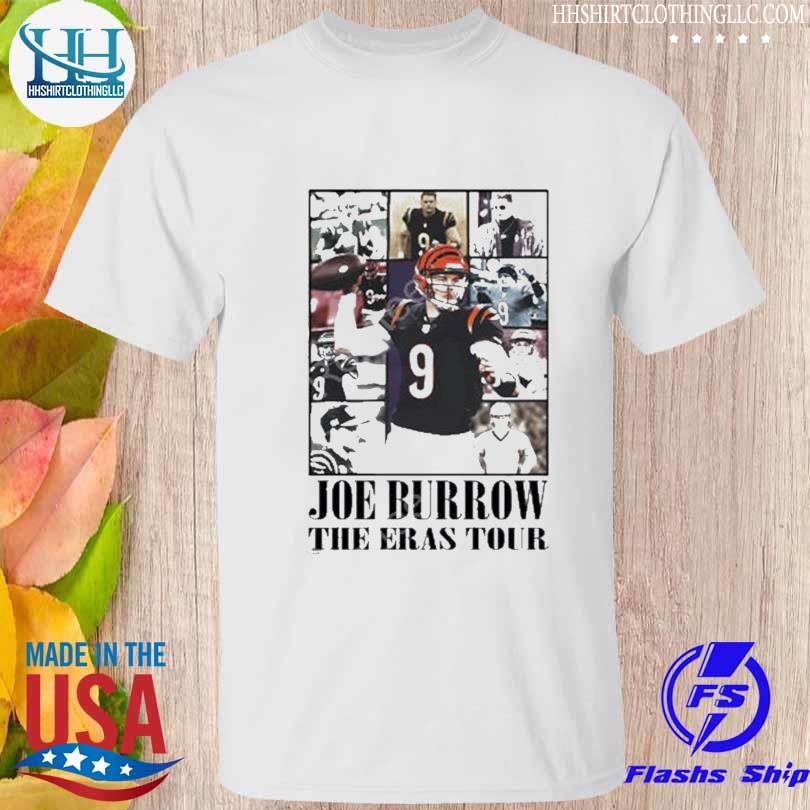 Joe Burrow 9 the Eras tour football poster shirt, hoodie, sweater, long  sleeve and tank top