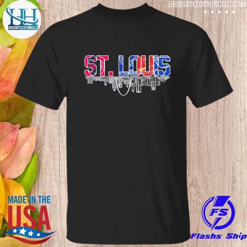 St. louis city joão klauss st louis blues st louis cardinals lars nootbaar st  louis battlehawks skyline shirt, hoodie, longsleeve tee, sweater