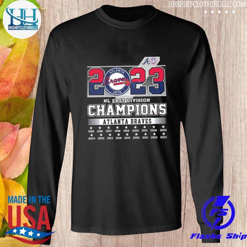 2019 NL East Division Champions Atlanta Braves Signatures T-Shirt