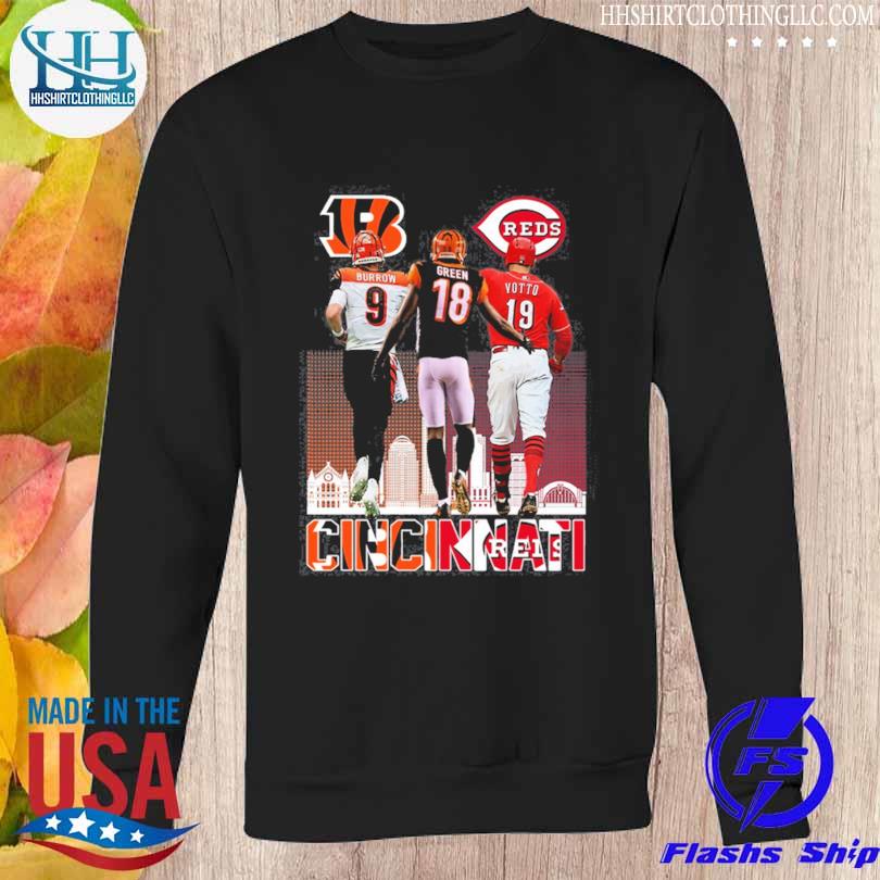 Cincinnati Sports Joey Votto Joe Burrow And A. J. Green Shirt, hoodie,  sweater, long sleeve and tank top