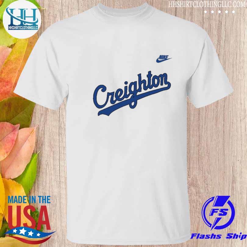 Men's Nike White Creighton Bluejays Throwback Wordmark T-Shirt