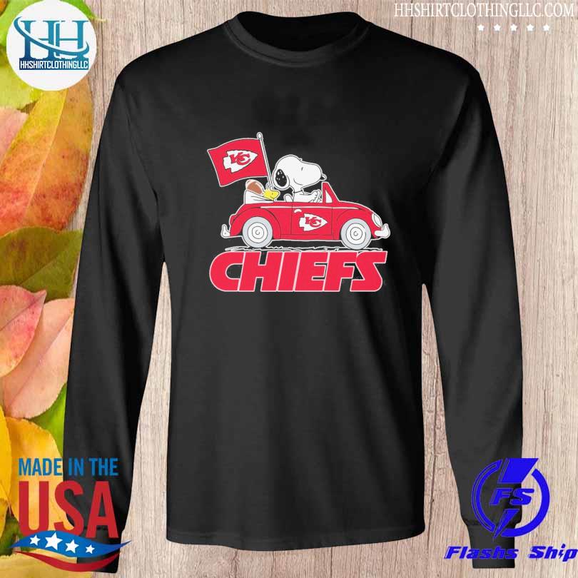 Snoopy Woodstock Driving Car Kansas City Chiefs Shirt - High