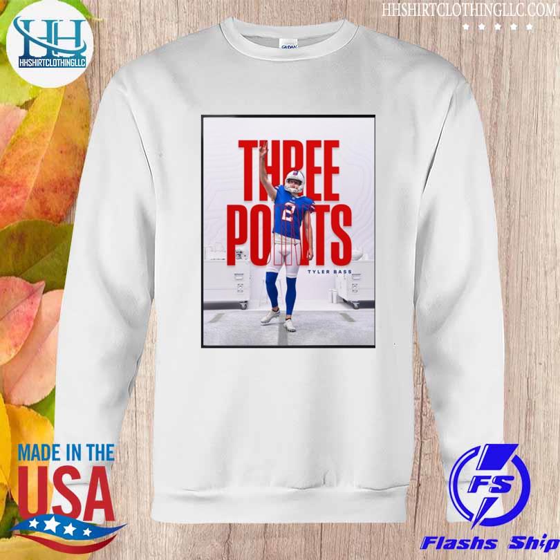 Three Points For Tyler Bass Buffalo Bills Vs New York Jets Shirt