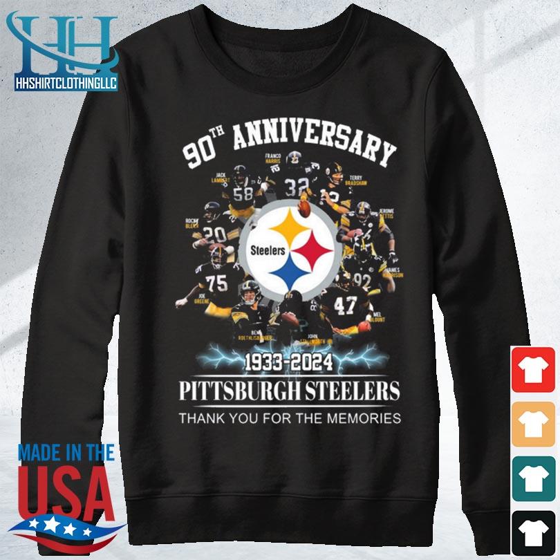 Funny Pittsburgh steelers 90 years of 1933 2023 thank you for the