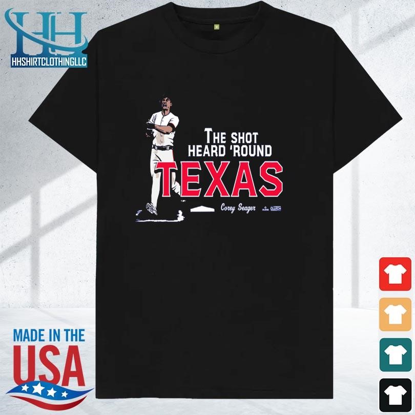 Corey seager shot heard round Texas mlbpa 2023 shirt