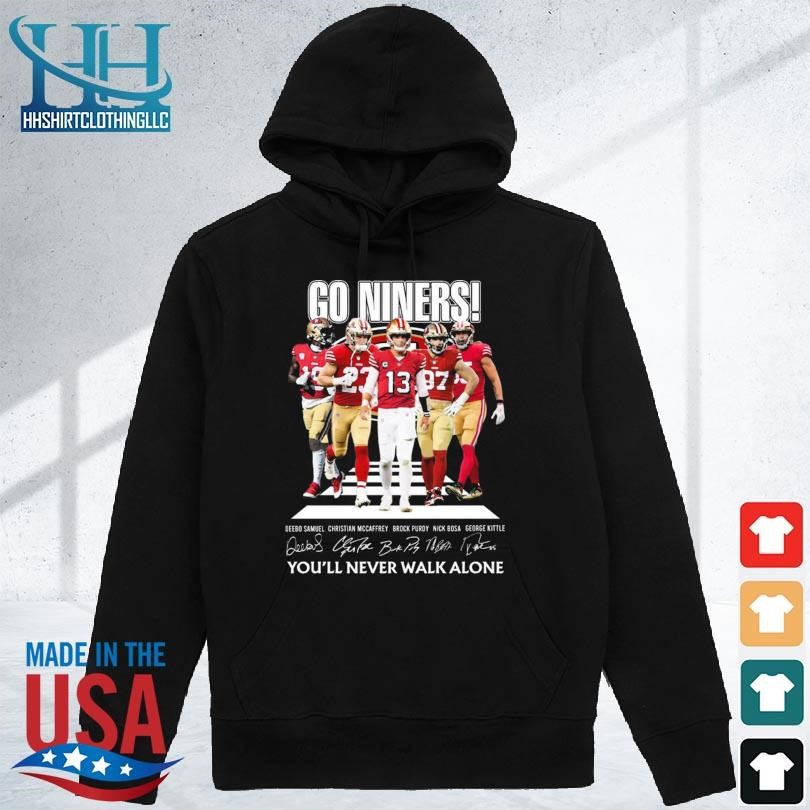 49ers Walking Abbey Road Signatures Shirt, hoodie, sweater, long sleeve and  tank top