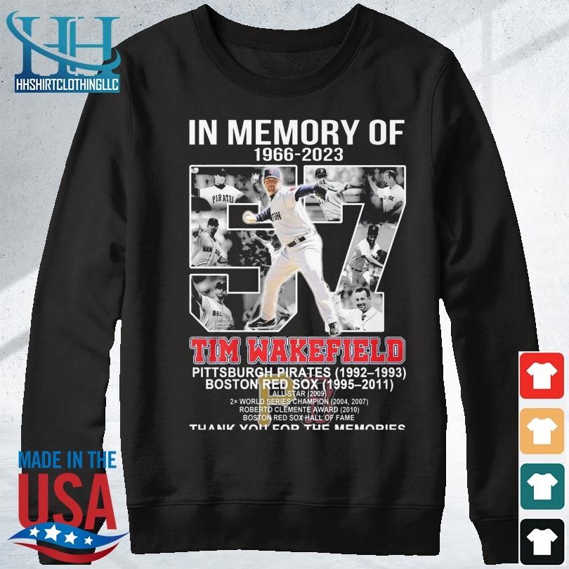 In Memory Of 1966-2023 Tim Wakefield Thank You For The Memories T-shirt -  Shibtee Clothing